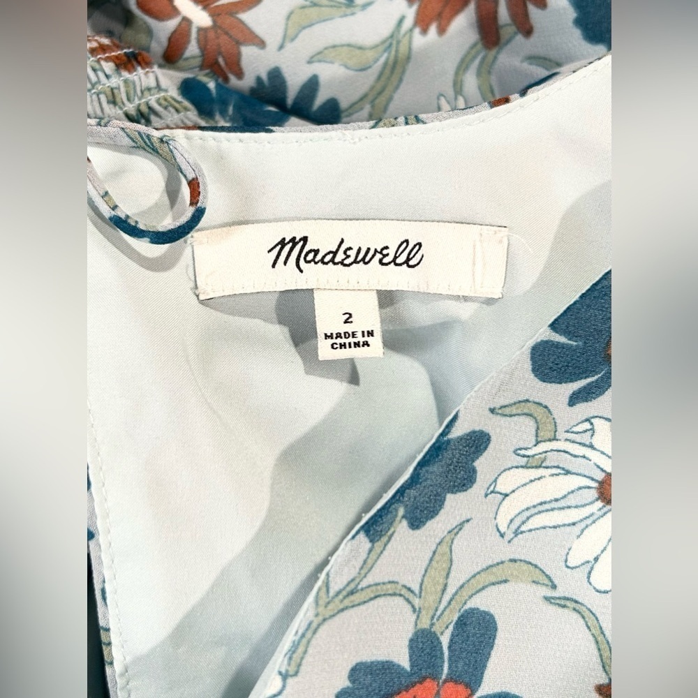 Madewell Floral Mini Dress Wildflower Garden 2 Vacation Graduation Spring - Picture 7 of 8